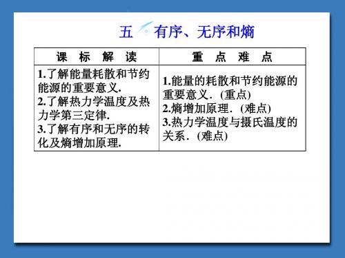 2.5有序、无序和熵 课件(人教版1-2)