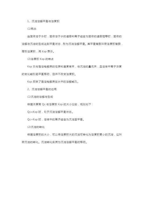 人教版高二化学知识点(一)