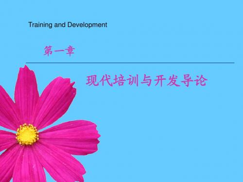 第1章 现代培训与开发导论