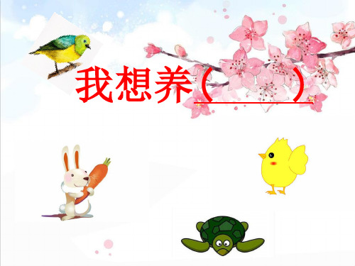 部编版小学二年级下册写话：我想养精品PPT课件
