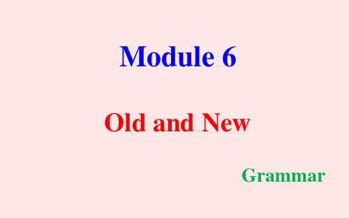 外研英语必修3Module6Grammar(共31张PPT)