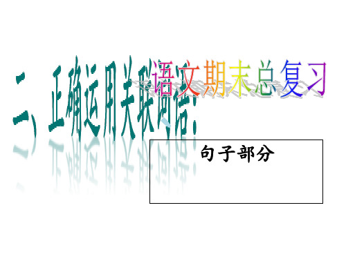 语文期末总复习-句子部分