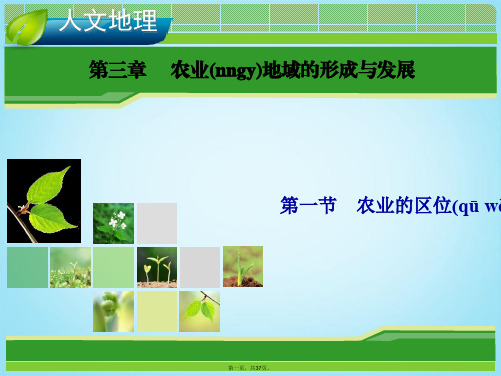 高考地理总复习 3.1 农业的区位选择课件 新人教版必修2