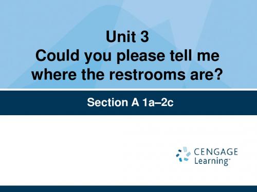 新目标九年级英语Unit 3 Could you please tell me where the restrooms are_L1课件