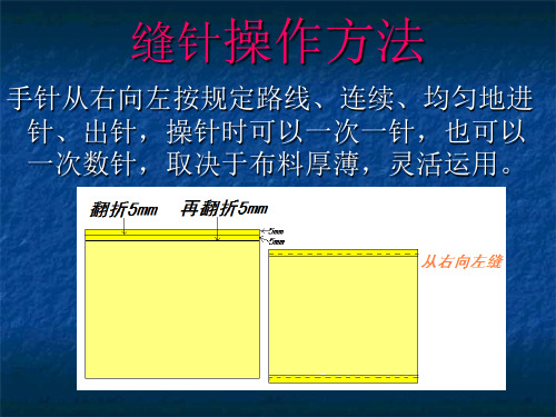 布艺基本针法缝针