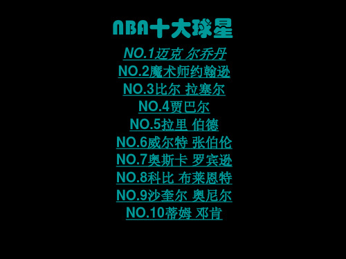 NBA十大球星