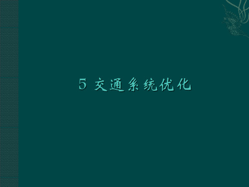 5交通系统优化