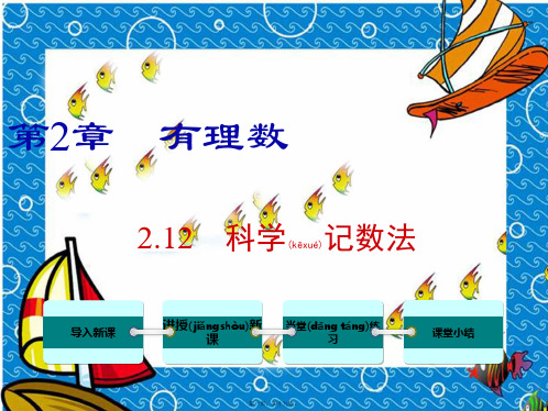 七年级数学上册 第2章 有理数 2.12 科学记数法教学课件