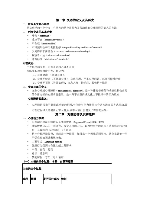 变态心理学