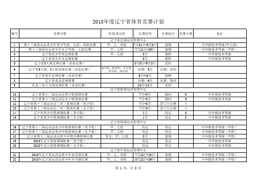 内竞赛计划