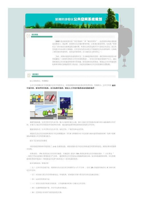 深圳经济特区公共空间系统规划