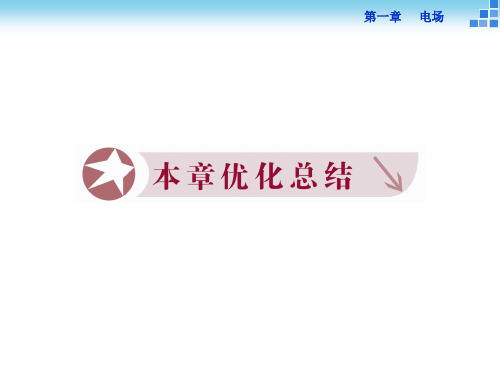高中物理 第一章 电场优化总结课件 粤教版选修31