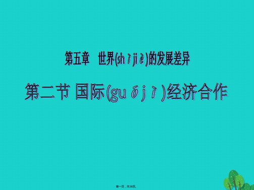 七年级地理上册 第五章 第二节 国际经济合作课件 湘教版