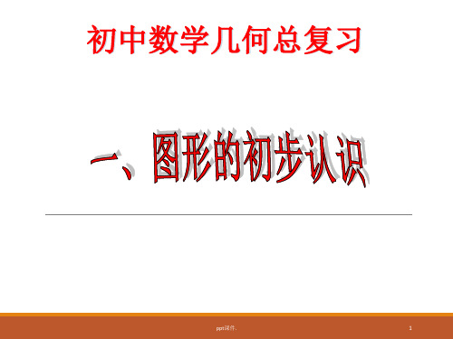 初中数学几何知识点和题型归纳总复习精选幻灯片