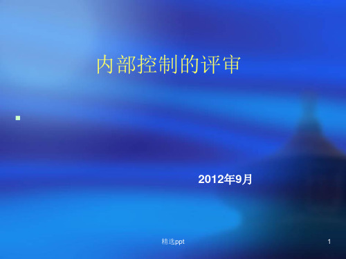 《内部控制评审介绍》PPT课件