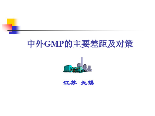 中外GMP的主要差异和对策DH-19页PPT精选文档