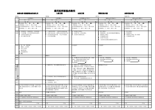 临床路径—精索静脉高位结扎术