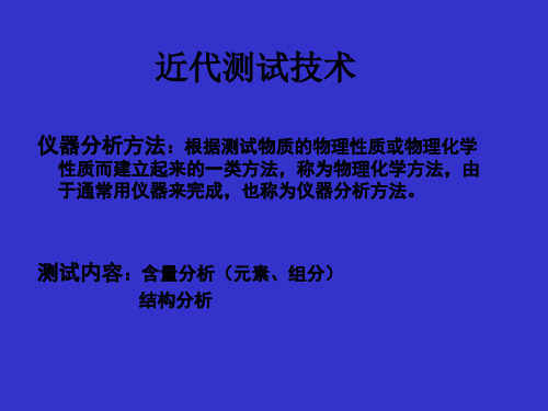 原子吸收和发射光谱法