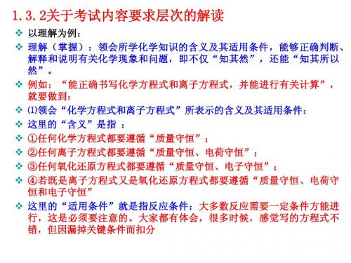 高三化学二轮复习研讨会2