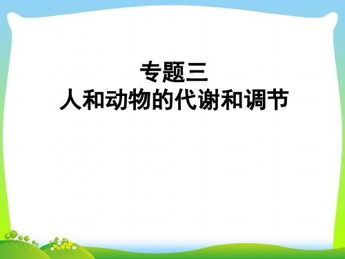 人和动物的新陈代谢-课件