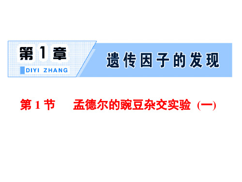 新人教版必修2第1课时 一对相对性状的杂交实验过程和解释(54张)课件