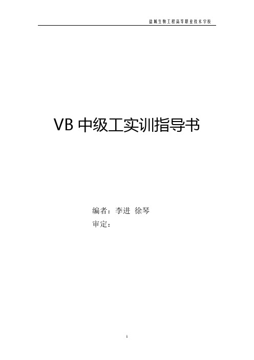 VB实训指导书