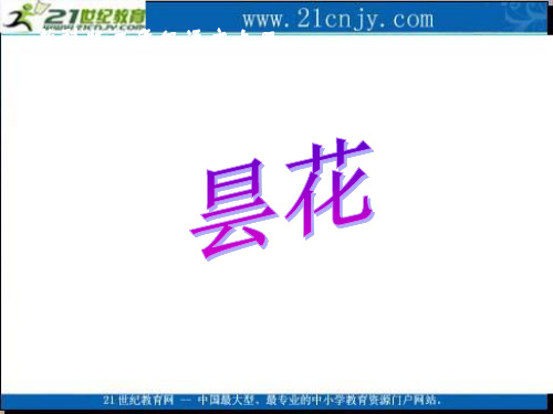 (教科版)二年级语文上册课件_昙花_1