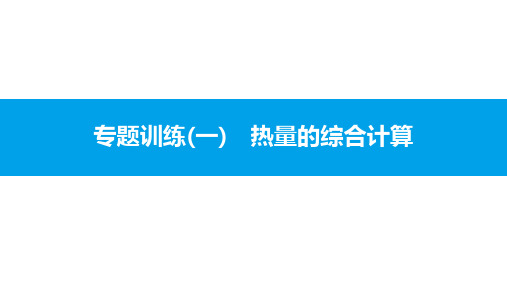 专题训练(一) 热量的综合计算PPT课件(人教版)