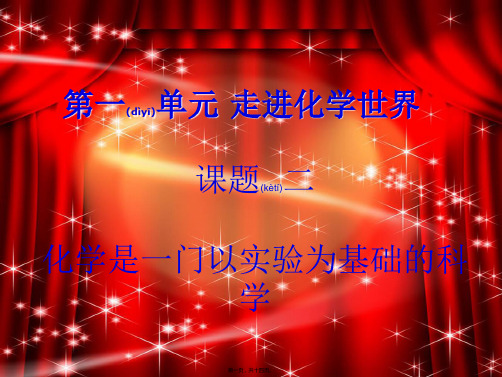 九年级化学《走进化学世界》课件_1