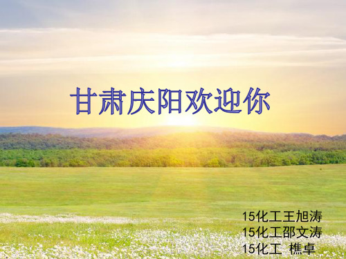 甘肃庆阳欢迎你