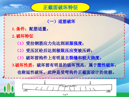 梁正截面三种破坏特点最新实用版
