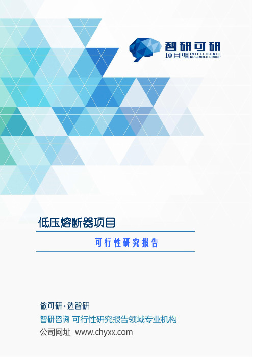 低压熔断器项目可行性研究报告