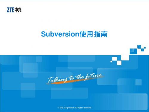 Subversion使用指南(已更新公司最新模板)