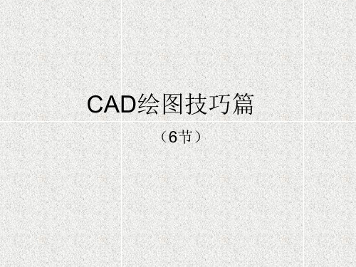 选矿厂设计CAD制图技巧及规定
