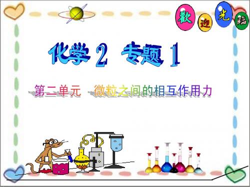 21微粒之间的相互作用力