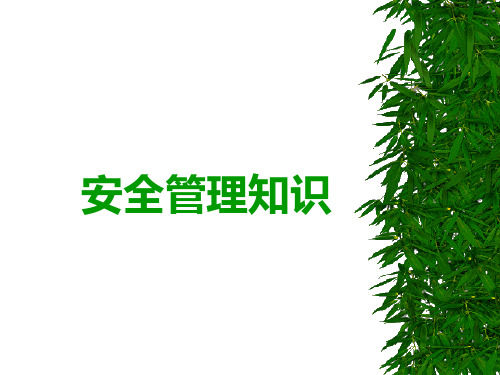 安全管理知识