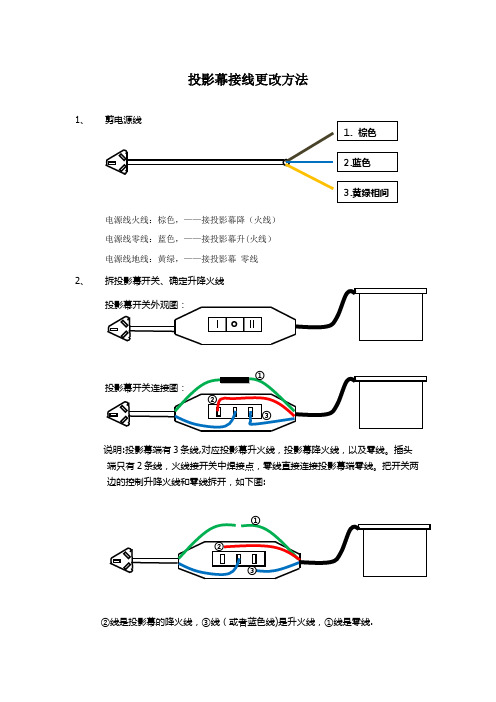投影幕接线图