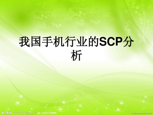 我国手机行业的SCP11