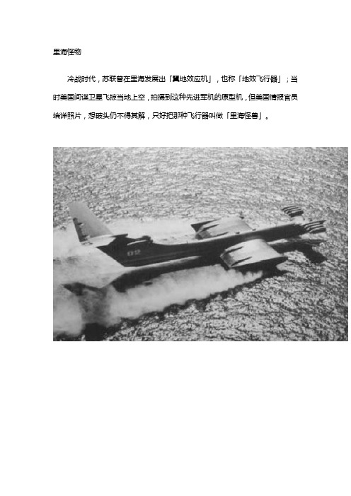 里海怪物
