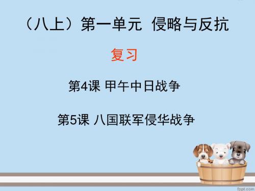 人教版八年级历史上册第一单元 第4、5课教学复习课件(共14张)