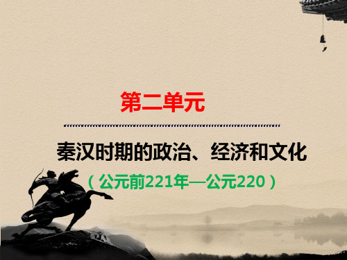 第4讲 秦汉时期政治制度 课件-2021届高三历史一轮复习高中历史精品公开课