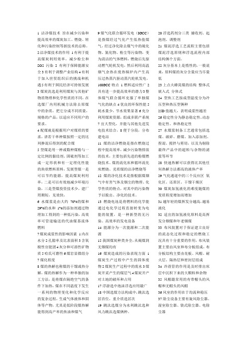 洁净煤技术