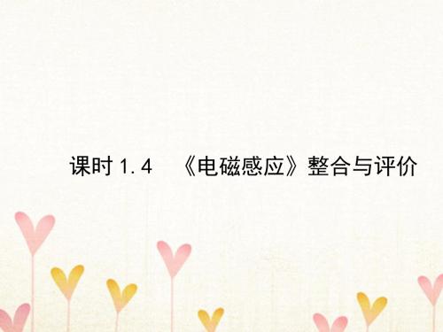 高中物理第1章电磁感应章末整合课件鲁科版选修