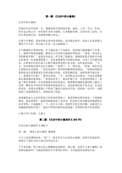 生活中的小插曲作文400