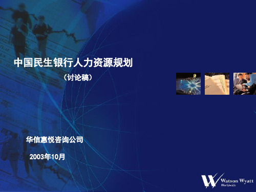 01《中国民生银行人力资源规划》
