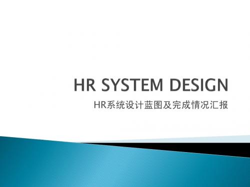 HR REPORT PPT