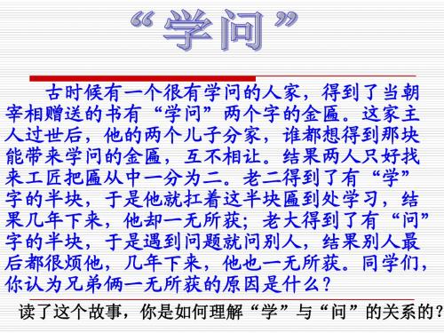 苏教版六年级上册  23 学与问