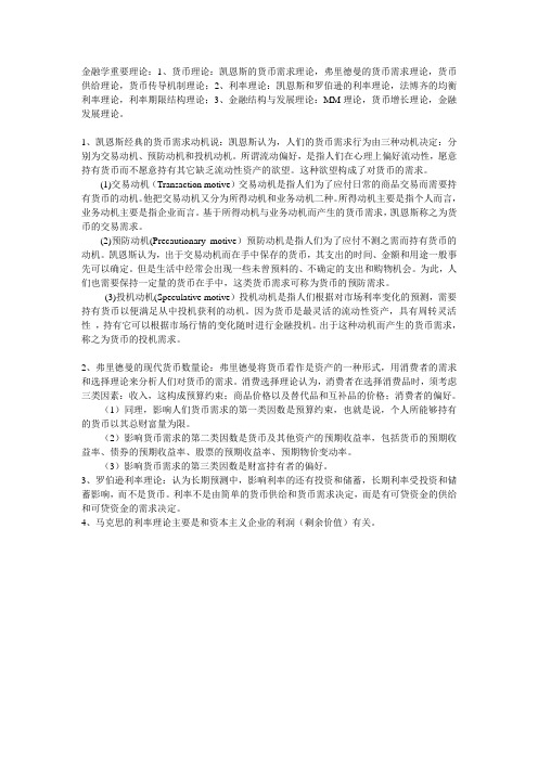 金融学理论