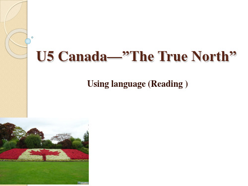 人教高中英语必修3Unit5 Using language (Reading ) (共20张PPT)