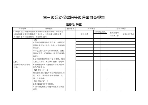 自查报告